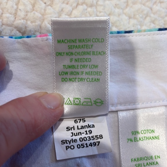 Lilly Pulitzer Malie Stretch Lookin Sharp Shorts EUC Size 2 - Picture 10 of 12